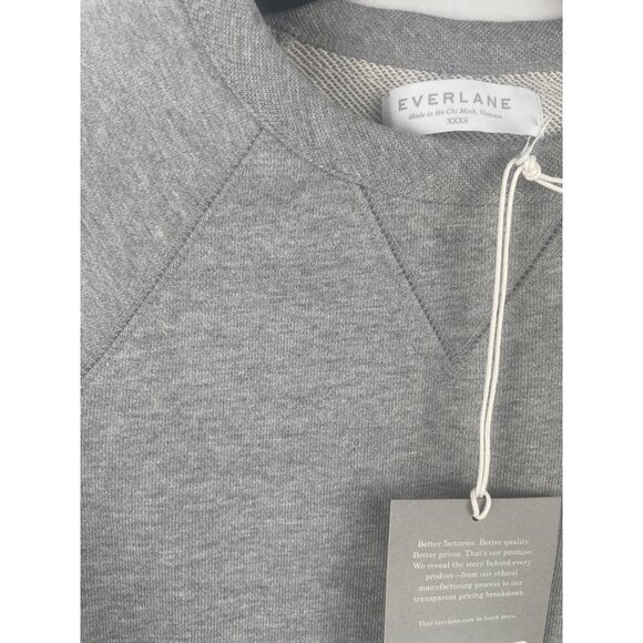 Everlane Gray French Terry Longsleeve Sweatshirt XXXS Unisex - Picture 6 of 9